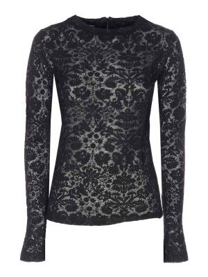 Pinko: crew necks - Black Marinara Sweater