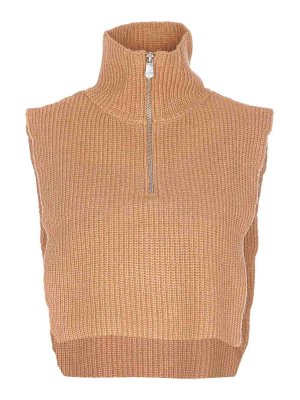 Pinko: scarves - Cipro Knitted Neck Warmer With Zip