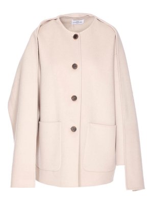 THE DYNAMIS STUDIO: short coats - Beige Ivory