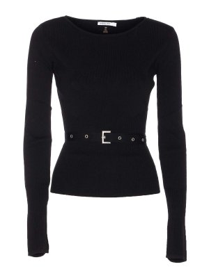 PATRIZIA PEPE: crew necks - Sweater With Belt