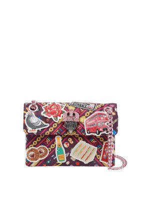 KURT GEIGER: cross body bags - Mini Leather Kensington Crossbody Bag