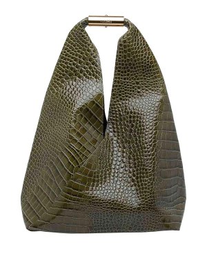 MM6 MAISON MARGIELA: totes bags - Green Medium Japanese Handbag