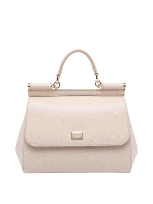 DOLCE & GABBANA: Handtaschen - Shopper - Nude