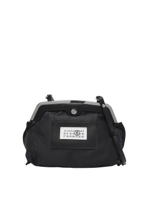 MM6 MAISON MARGIELA: clutches - Black Mini Inside-Out Pochette