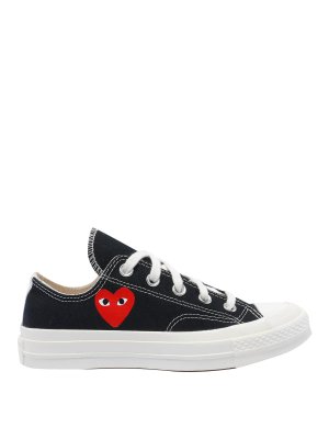 Comme des Garçons Play: trainers - Black Chuck Taylor Sneakers