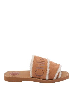 CHLOE': sandals - And Brown Woody Sandals