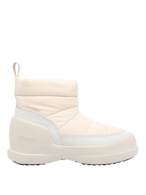 Moon Boot: ankle boots - Mezzaluna Puffy Cream Booties