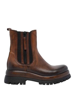 PAWELK'S: ankle boots - Brown Booties