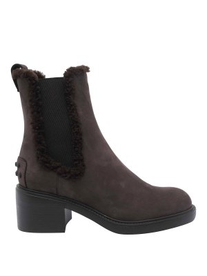 TOD'S: ankle boots - Suede Booties