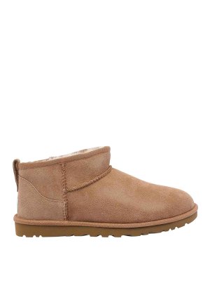 UGG: ankle boots - Beige Classic Ultra Mini Booties