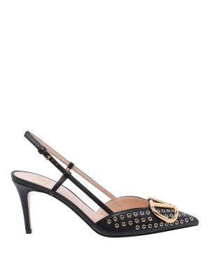 VALENTINO GARAVANI: court shoes - Vlogo Signature Slingback Decollete