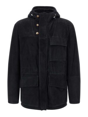 BRUNELLO CUCINELLI: leather jacket - Suede Jacket