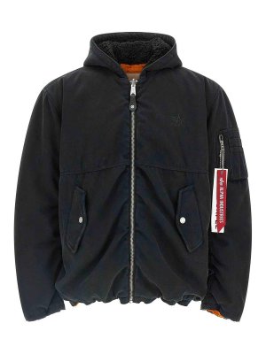 PURPLE BRAND: bombers - Alpha Industries X  Reversible Bomber Jacket