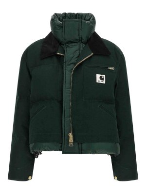 Sacai: giacche casual - Giacca a doppio strato X Carhartt Wip Capsule