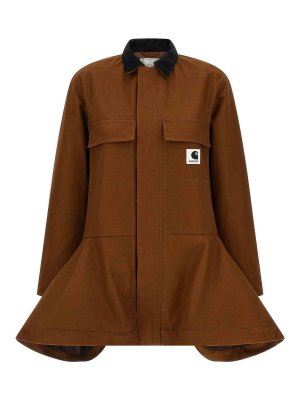 Sacai: Hemden - Hemd - Braun