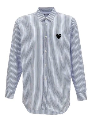 Comme des Garçons Play: Camisas - Camisa - Azul Claro