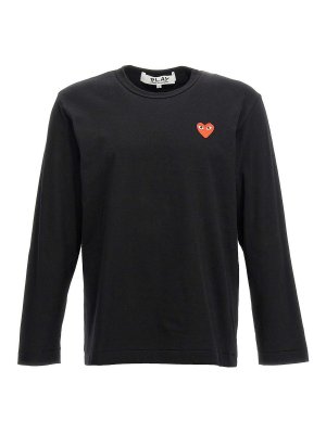 Comme des Garçons Play: T-shirts - T-Shirt - Noir