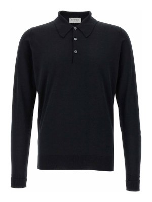 JOHN SMEDLEY: Poloshirts - Poloshirt - Schwarz