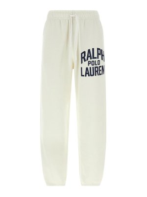 POLO RALPH LAUREN: pantaloni sport - Joggers in cotone felpato