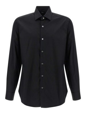 BARBA: Chemises - Chemise - Noir