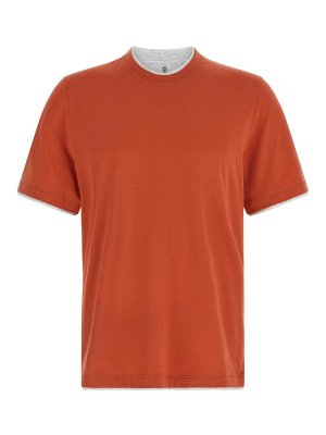 BRUNELLO CUCINELLI: t-shirts - Double Layer T-Shirt