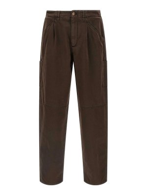 BRUNELLO CUCINELLI: Casual Hosen - Casual Hose - Braun