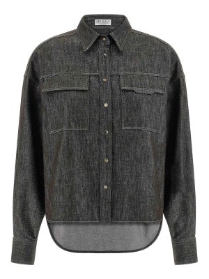 BRUNELLO CUCINELLI: Camisas - Camisa - Marrón