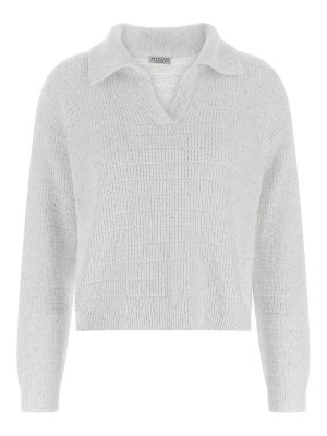 BRUNELLO CUCINELLI: polo shirts - Diamond Cotton Polo Shirt