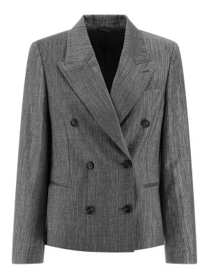 BRUNELLO CUCINELLI: blazers - Blazer Twill Sparkling