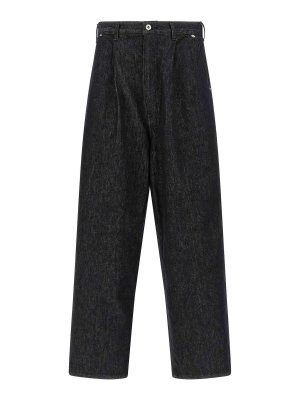 COMME DES GARÇONS HOMMES PLUS: Jeans patte d'éléphant - Jean Évasé - Bleu