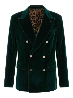 DOLCE & GABBANA: Blazer - Blazer - Verde