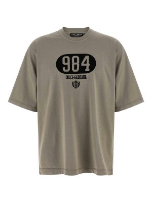 DOLCE & GABBANA: T-shirts - T-Shirt - Gris