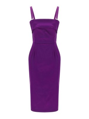 DOLCE & GABBANA: Robe longueur genou - Robe Au Genou - Violet