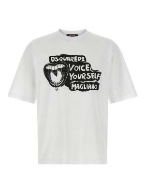 DSQUARED2: T-shirts - T-Shirt - Blanc