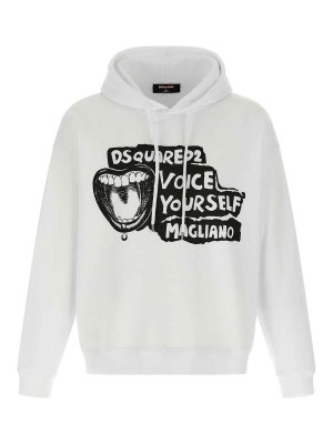 DSQUARED2: Sweatshirts und Pullover - Sweatshirt - Weiß