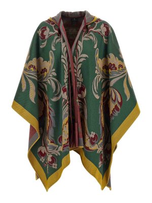 ETRO: Capes & Ponchos - Cape - Grün