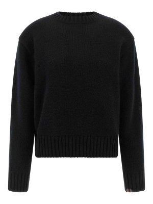 EXTREME CASHMERE: Suéteres con cuello pico - Suéter Cuello Redondo - Negro