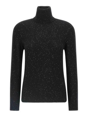 FABIANA FILIPPI: Suéteres con cuello pico - Suéter Cuello Redondo - Negro