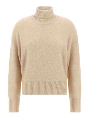 FABIANA FILIPPI: crew necks - Sequin Turtleneck Sweater