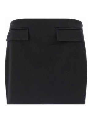 SALVATORE FERRAGAMO: mini skirts - Cashmere Wool Skirt
