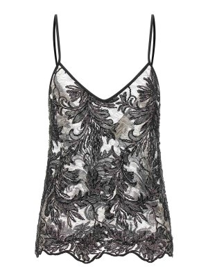 LE TWINS: Tops y camisetas sin mangas - Top - Negro