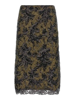 LE TWINS: ニーレングススカート＆ミディ丈 - 膝丈/ミディスカート - 緑