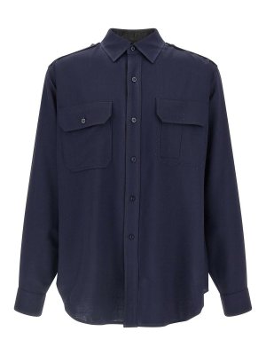Maison Margiela: Camisas - Camisa - Azul