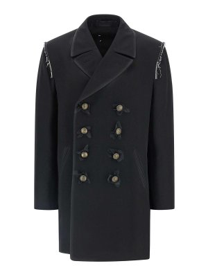 Maison Margiela: ダウン・ハイテクコート - ダウンコート - 黒