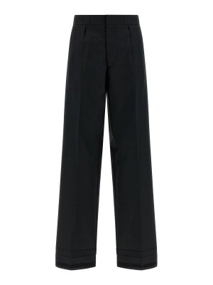 Maison Margiela: casual trousers - Herringbone Trousers