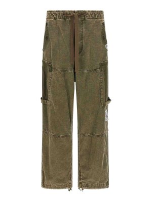 MAISON MIHARA YASUHIRO: casual trousers - Cotton Satin Cargo Pants