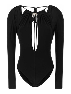 MARINE SERRE: Tops y camisetas sin mangas - Top - Negro