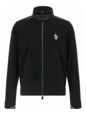 MONCLER: Sweatshirts & Pulls - Sweat-Shirts - Noir
