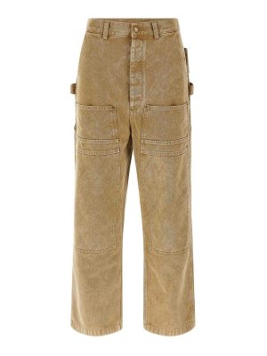 MOSCHINO: Pantalons casual - Pantalons Décontractés - Beige