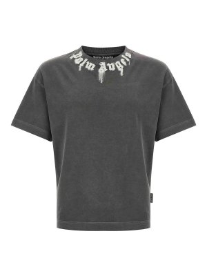 Palm Angels: T-shirts - T-Shirt - Gris